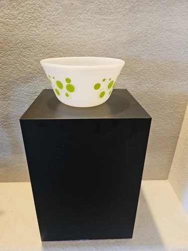 Federal Glass Company, Atomic Dot, Glass Bowl, 8 Inch