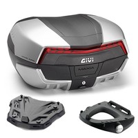 Givi V58N2 Bauletto 58LT Schwarz Mit Piastra FüR Suzuki DL 650 V-Strom 2020-2022
