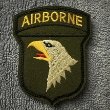 ARMY AIRBORNE 2x3 Embroidered Morale Patch Hook Backing Brand New