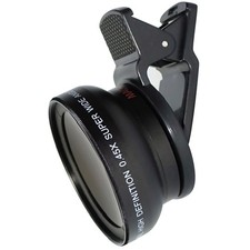 2 in 1 Clip on Mobile Phone Camera Lens Kit 0.45X Wide Angle 10X Macro Lens