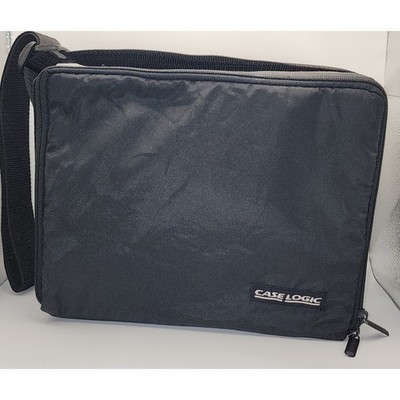 Case Logic Black Nylon Media Storage Bag 30 Capacity CD Case with Strap