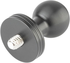 Aluminum 1/4"-20 Threaded Camera Adapter with Integrated 20Mm Ball