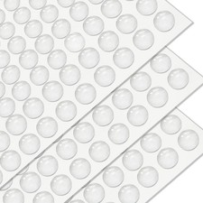 300 PCS 3/8 inch Cabinet Door Bumpers,Circular Self-Adhesive Clear Rubber