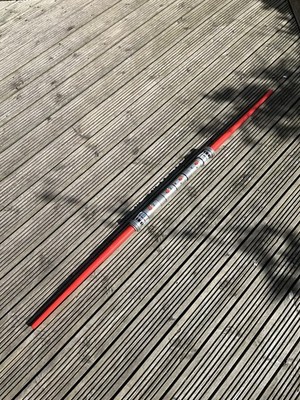 Star Wars Darth Maul Double Bladed Lightsaber 62'' Flick Out Hasbro /2011 Red Sith