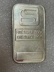 Rare Vintage Troy 1 Oz  Simmons /Refco Metals Fine Silver Bar  .999+  500 Minted