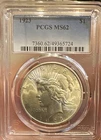 1923 Peace Dollar $1 Silver PCGS MS62 Business Strike Philadelphia