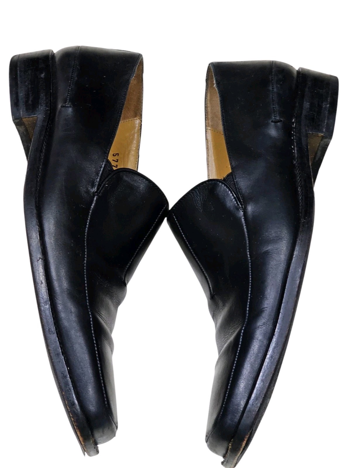 SAOLA Scarpe eleganti Oxford Mezlan uomo 8M Norwood pelle nera punta quadrata slip on