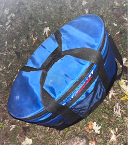 Rite Hite Blue/Black Soft-Sided Passive Cooler Bag, Portable, Zipper Closure