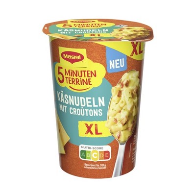 Maggi 5 Minuten Terrine Käsenudeln Taste XL Cup Packung 87g