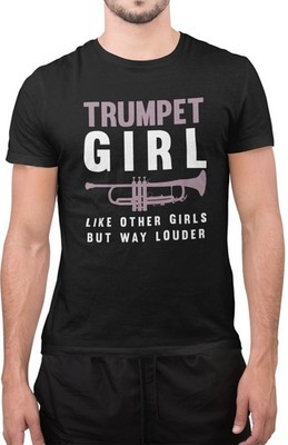 Lustiges T-Shirt Trompetenmädchen Musikliebhaber erstaunlich stilvoll toll cool Neuheit