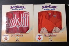 2 World of Wonders 1985 TEDDY RUXPIN Outfits Nightshirt  Sleeping Outfit NRFB