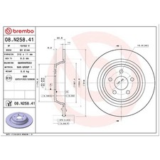 2x Bremsscheibe hinten für Ford USA Edge | 26238179