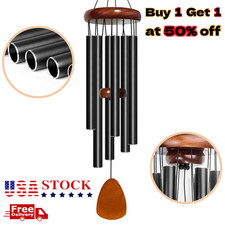 Wind Chimes Large Deep Tone Chapel Bells 6 Tubes Outdoor Garden Home Decor Gift