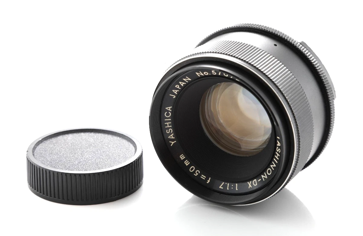 Yashica Camera Lenses 50mm Focal f/1.7 Maximum Aperture for sale