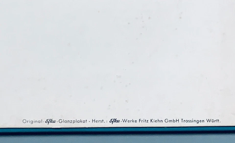 c1965 O.W. PÓSTER FISHER GAFAS RODENSTOCK vintage Lord SOPORTE DE EXHIBICIÓN Foto 3 de 4