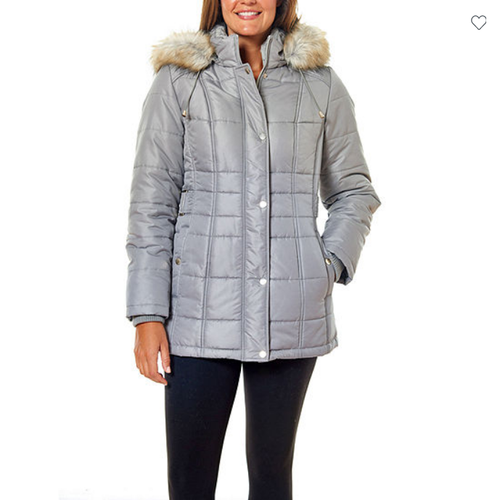 Liz Claiborne Hooded Heavyweight Puffer 