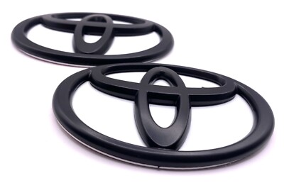 2020-2025 Supra T-Logo Replacement Badges 2pc Matte Black / Absolute Zero White
