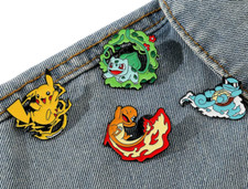 Pokemon Original Starters pin set Pikachu Squirtle Charmander Bulbasaur
