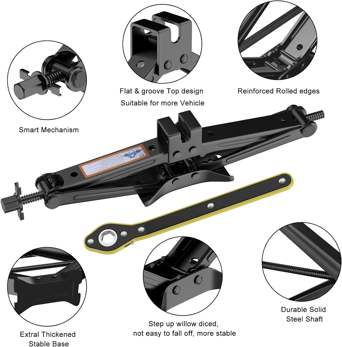 IMAYCC Scissor Lift Jack | Compact Car Jack Kit for Auto SUV RV