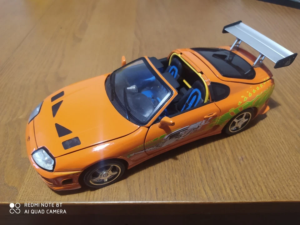 Brian's Toyota Supra 1:18 MK4 Fast and Furious Joyride  CON DIFETTI - Immagine 3 di 4