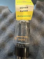 Amperex 5U4GB 5AS4A Grey Dark Plate Vacuum Tube NOS NIB HICKOK Tested 🧱