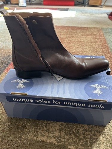 John Fluevog - Executors Zip Up Boots Size 11 Men Worn Once Please Read - Picture 14 of 16