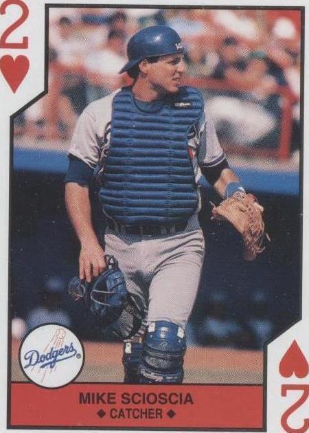 1990 U.S. Playing Cards Major League All-Stars - Mike Scioscia #2H - 1 of 1