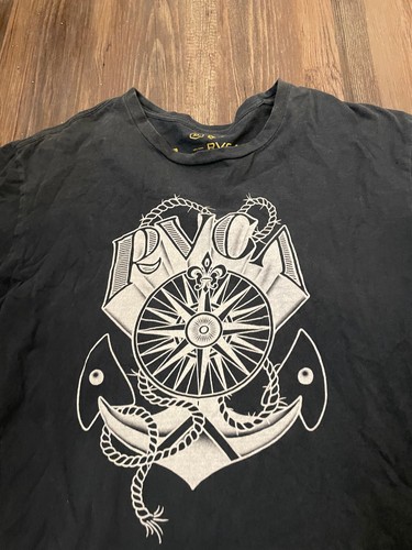 RVCA T-Shirt Sz XL Black Streetwear Surf Skate Graphic Artist Network
