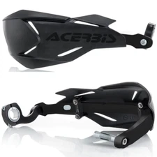 ACERBIS X FACTORY HANDGUARDS BLACK MOTOCROSS MX ENDURO OFF ROAD WRAP AROUND