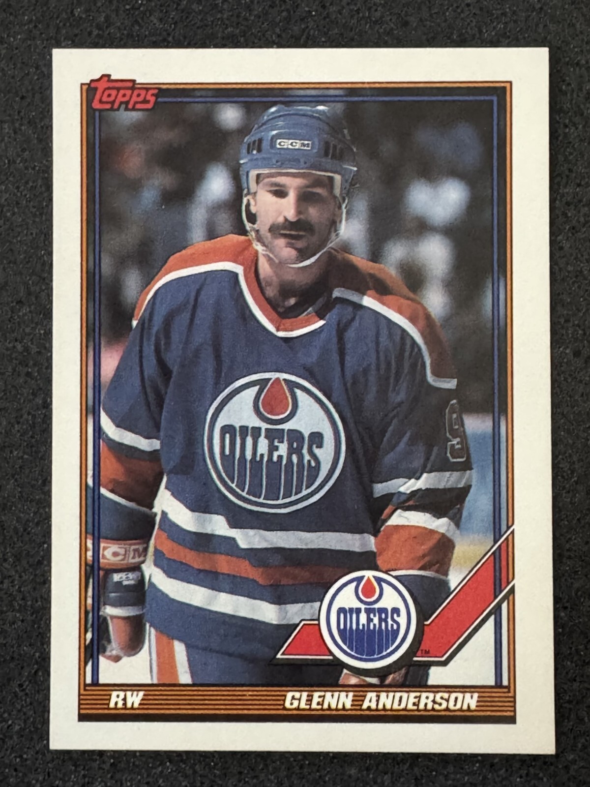 1991-92 Topps Glenn Anderson #124 Edmonton Oilers