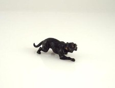 Franz Bergmann Vienna Brass BLACK PANTHER Cold Painted Bronze Puma Jaguar