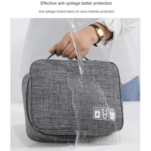 Electronics Organizer Travel Cable Organizer Bag Waterproof Portable Digital Sto - Picture 3 of 11