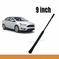 9" Black Replacement Mast AM/FM Radio Aerial Antenna For Ford Focus 2008-2018