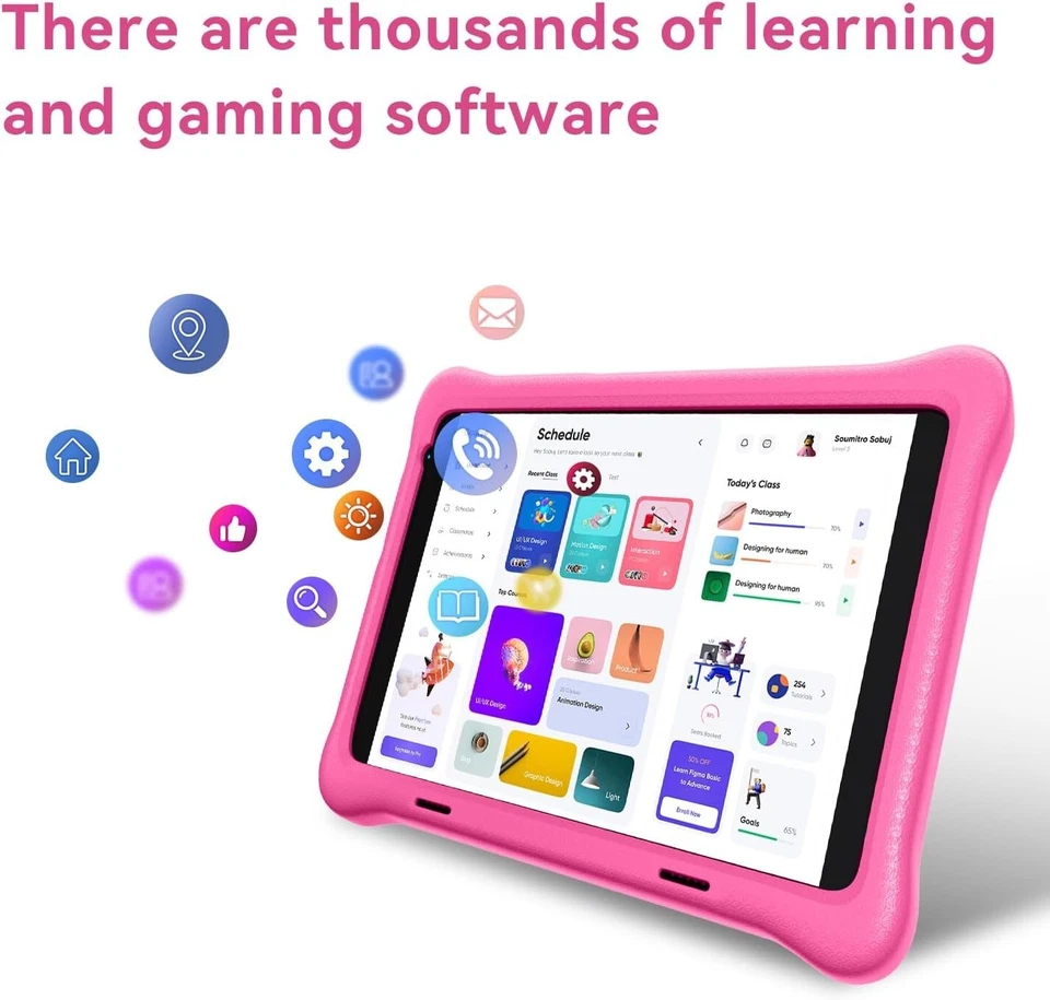 Yicty Kids Tablet 8 Inch, 2GB RAM 32GB ROM, 1280x800 Screen Resolution, 4000mAh - Bild 2 von 4