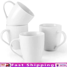 Large Ceramic Coffee Mugs Set of 4 Dishwasher Microwave Safe Premium Porcelain
