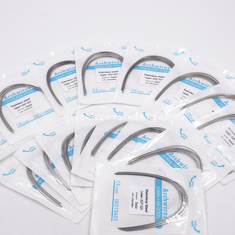 Dental Orthodontic Stainless Steel Rectangular Arch Wire Ovoid Form 1 ...