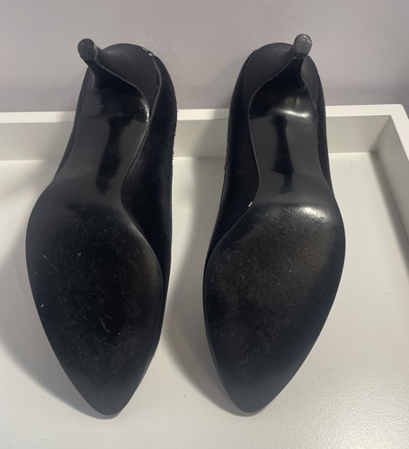 Private Collection klassische spitz zulaufende schwarz/silberne Damen-Pumps 7,5 M - Bild 9 von 9