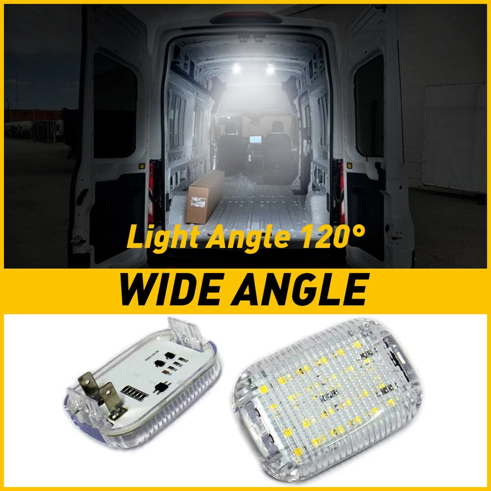 4X Para Ford Transit 150 250 350 2015-2024 Furgoneta Interior LED Domo Luz Área de Carga Foto 4 de 4