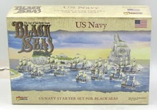 Black Seas 792014001 US Navy (Starter Set) 1770-1830 Fleet Ships Warlord Games