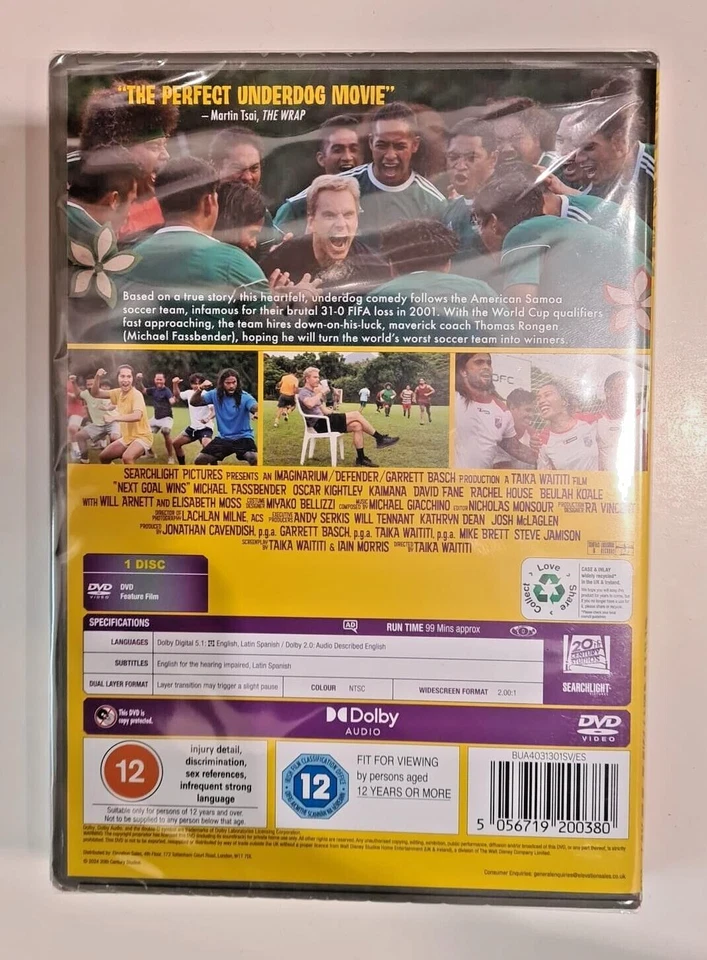 NEXT GOAL WINS BRAND NEW SEALED GENUINE UK DVD - Image 2 of 2