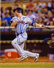 TYLER HOLT  CLEVELAND INDIANS    ACTION SIGNED 8x10