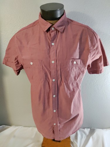 Men's Express Slim soft wash red cotton 