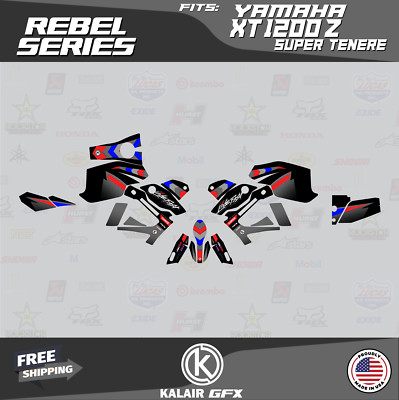 Graphics Kit for  Yamaha XT 1200Z Super Tenere (All Years)  Rebel - RED-BLUE