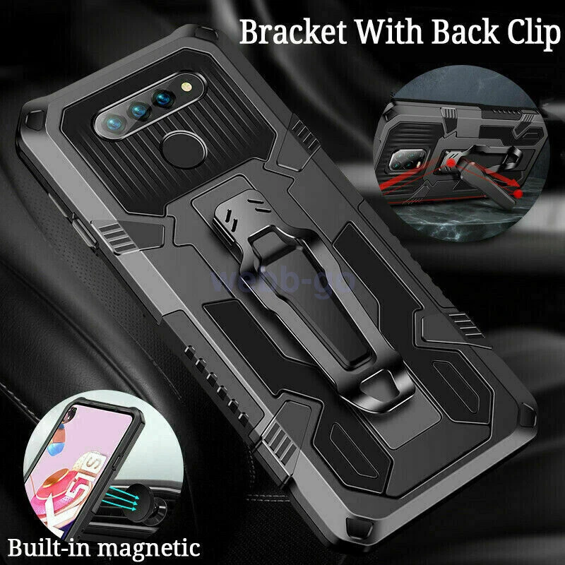 For LG Stylo 6 K51 k61 K51S K41S Phone Case Armor Stand Cover With Belt Clip - Image 3 of 4