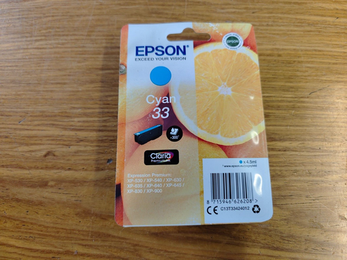 CARTUCCIA EPSON 33 ARANCIA ORIGINALE - MULTIPACK COLORI NERO - Foto 5 di 10