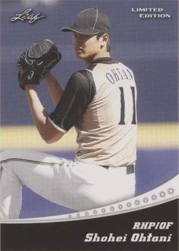 NUMBERED 136 /200 ! OHTANI ROOKIE 2018 LEAF DRAFT DS-01 SHOHEI