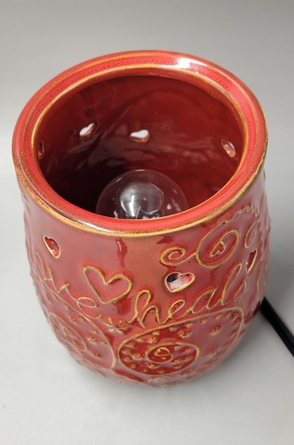 Scentsy LOVE HEALS FullSize Wax Warmer Red Hearts - Picture 10 of 12