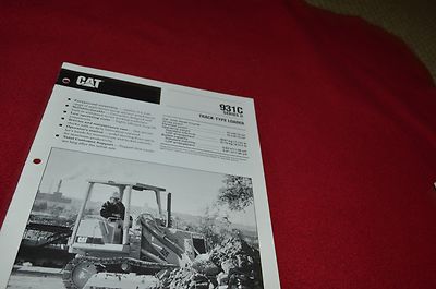  Caterpillar 931C Series II Track Crawler Loader Dealer's Brochure DCPA8