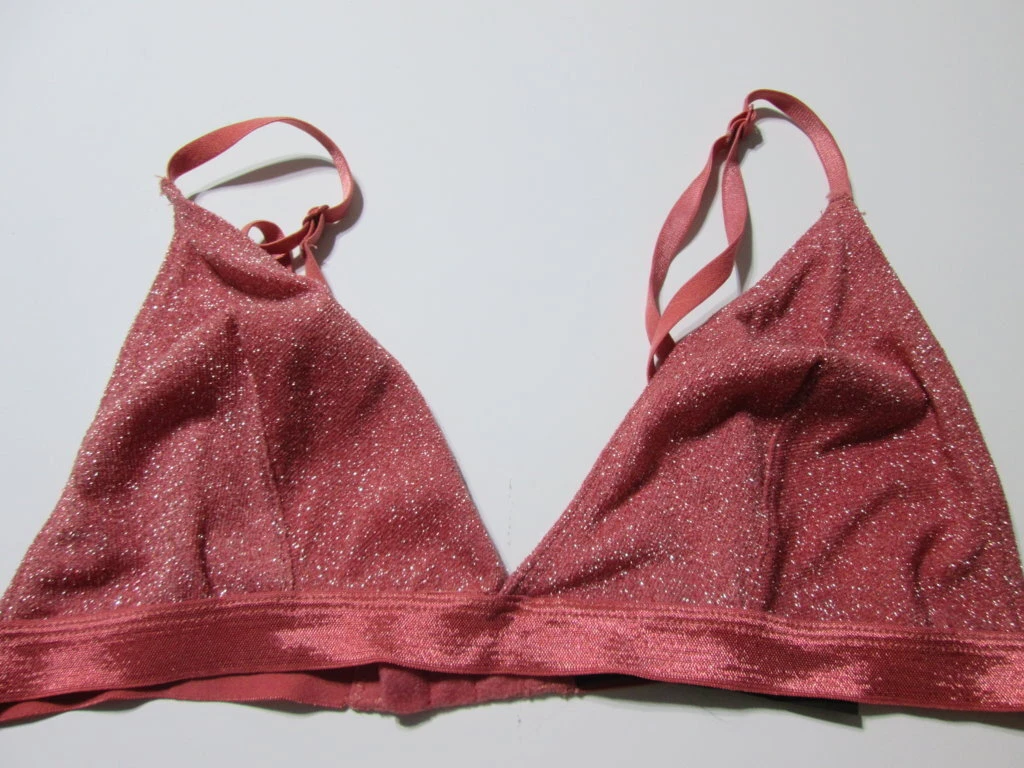 Out From Under Bra Size L Terracotta Wireless Unlined Adjustable Straps  Bralette