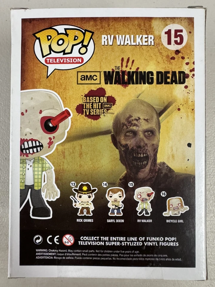 Rv Walker 15 ~ The Walking Dead ~ Funko Pop винил ~ телевидение + бесплатная защита - Изображение 3 из 4